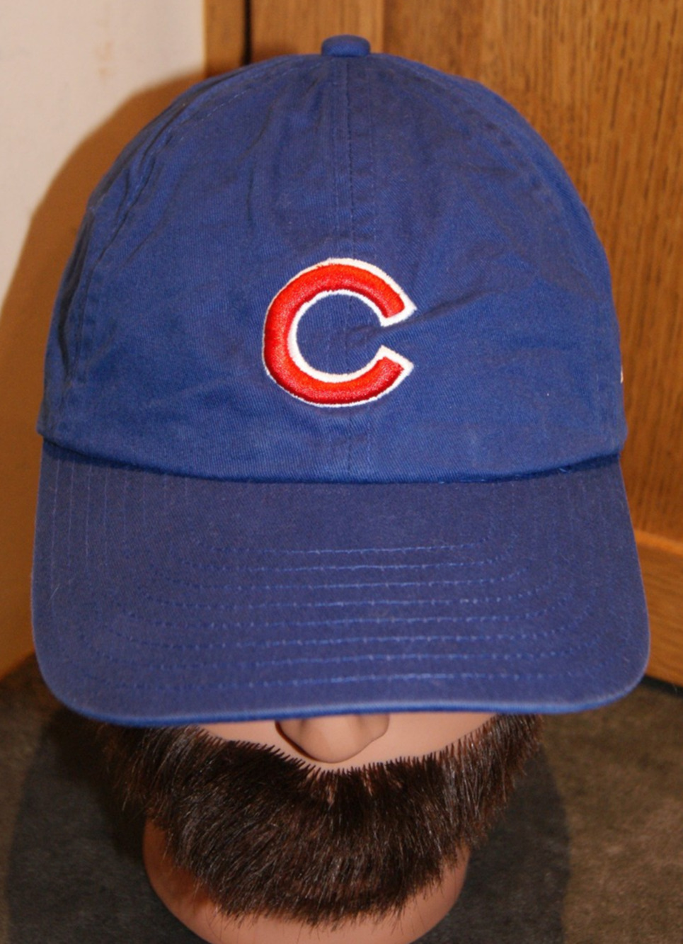 Vintage Y2K Chicago Cubs New Era Slider Blue Strapback Hat Cap Casual Fit